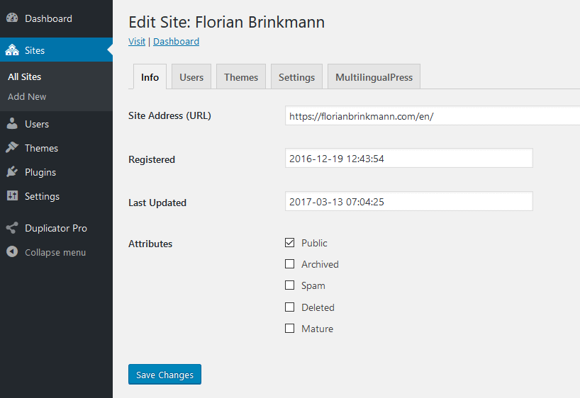 Multisite network installations running in subdirectory mode (also called . WordPress multisite with a mix of subdomains and subdirectories · Florian Brinkmann