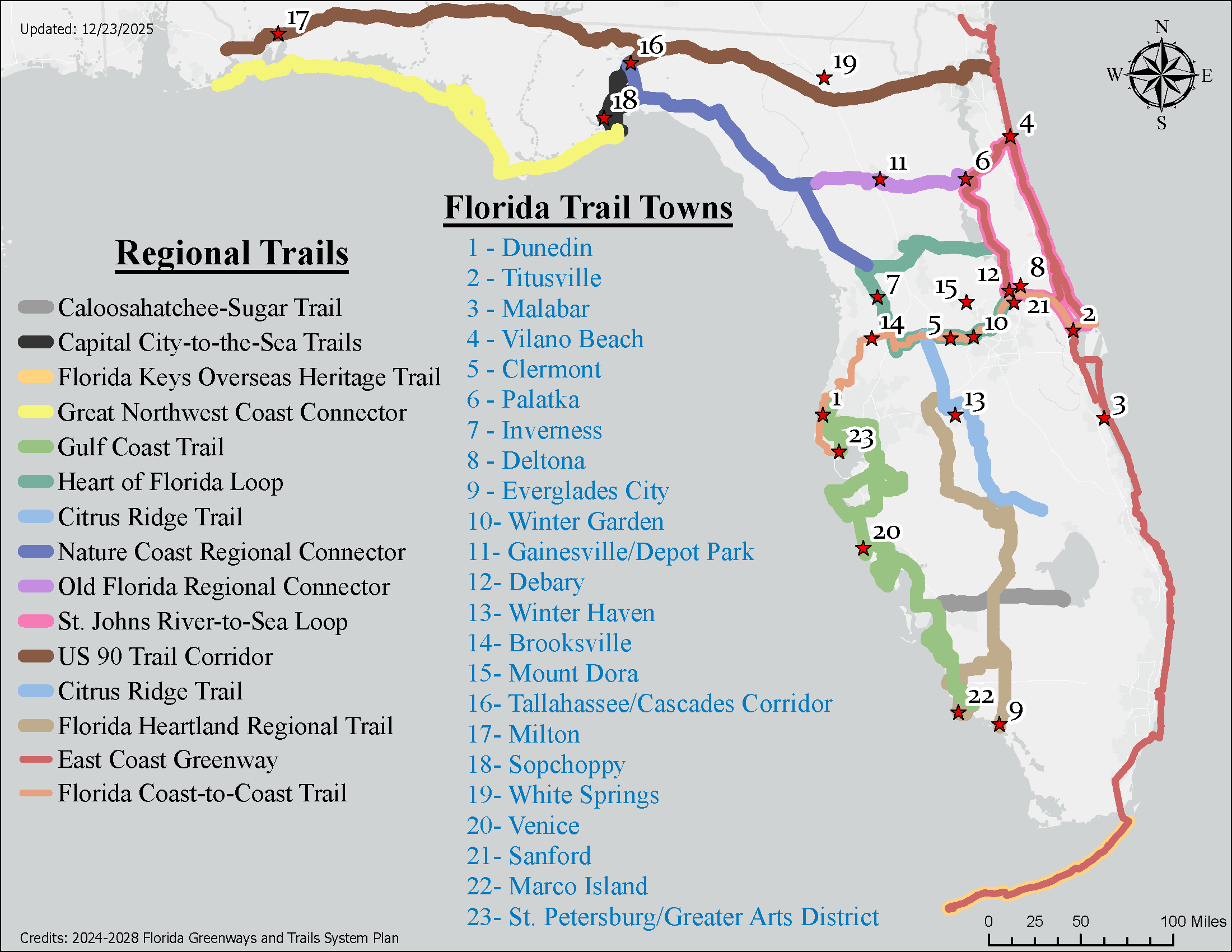 Trail Town Program Florida Department Of Protection 12.23.25 