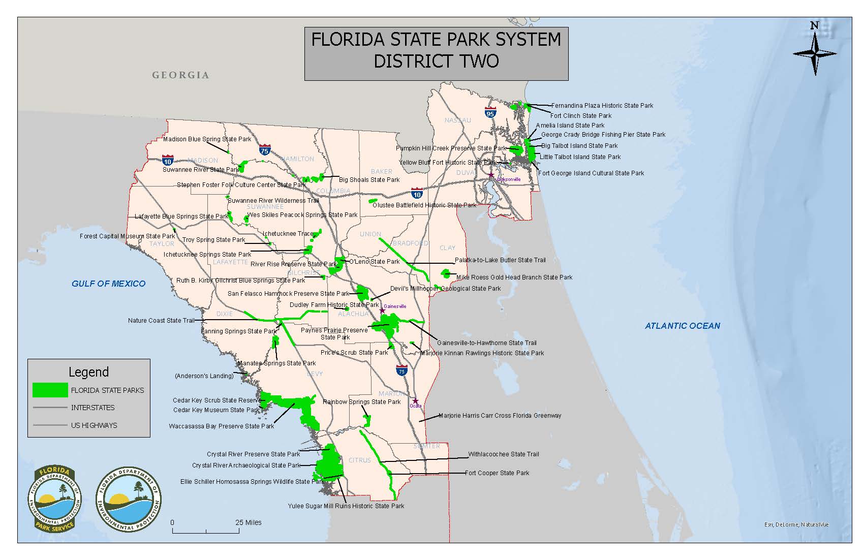 Florida State Parks Map 