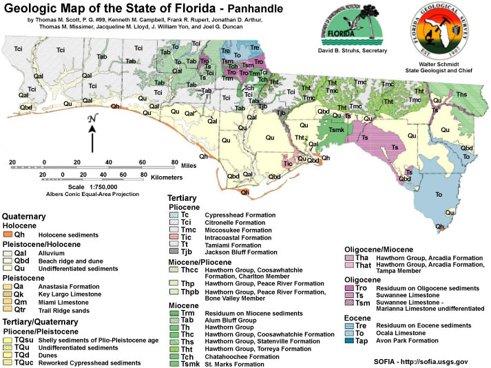 Florida Geologic Map Legend NPS Atlas Big Cypress Pan 