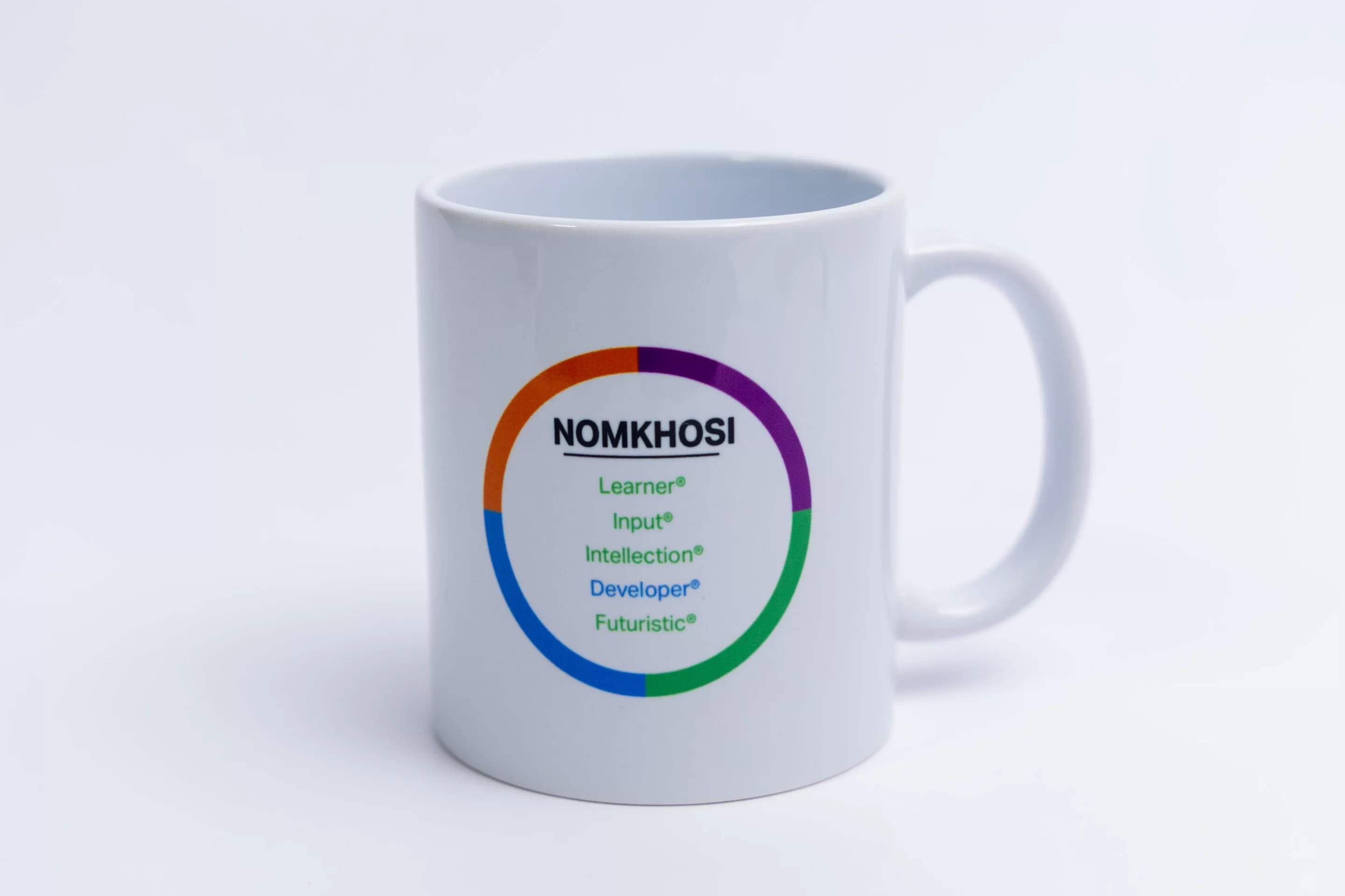 CliftonStrengths® Basic White Mug 350ml Colour Circle