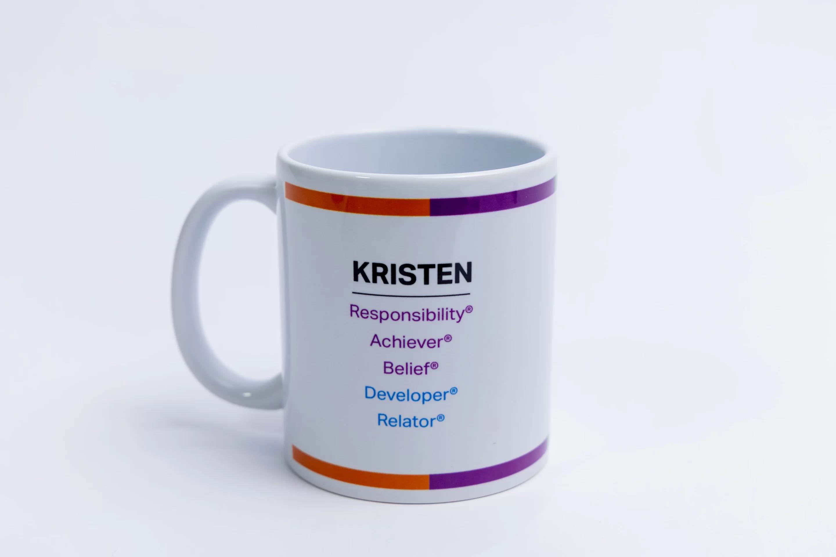 CliftonStrengths® Basic White Mug 350ml Colour Circle
