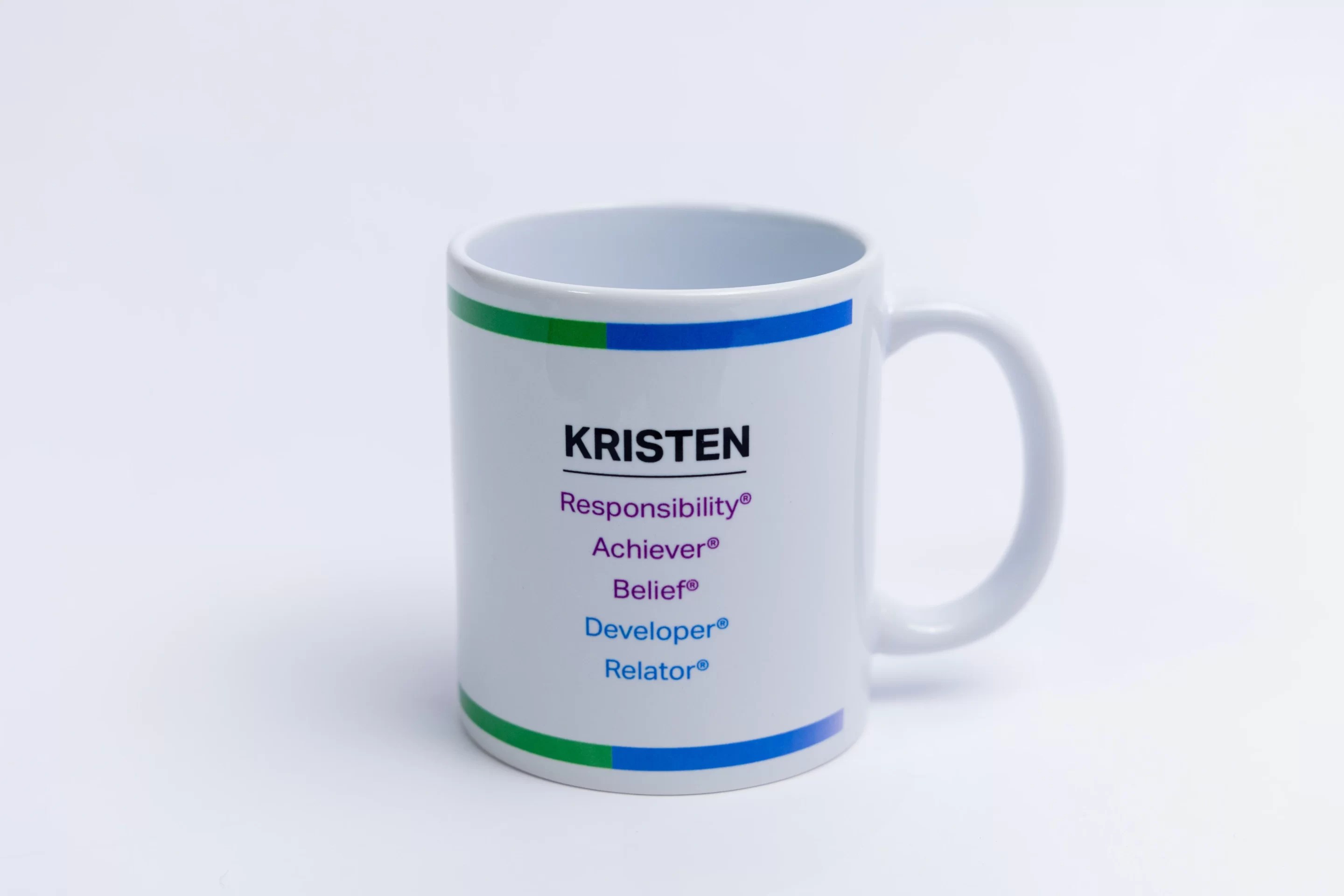CliftonStrengths® Basic White Mug 350ml Colour Circle