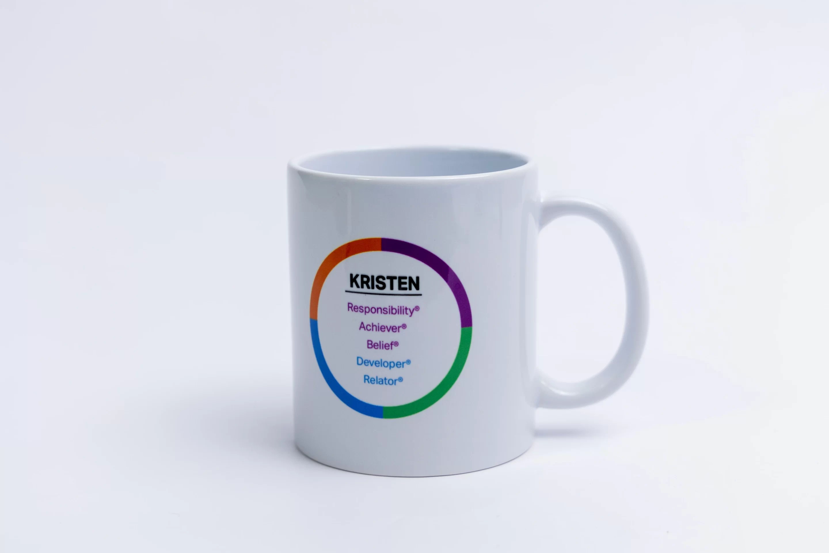 CliftonStrengths® Basic White Mug 350ml Colour Circle checkout