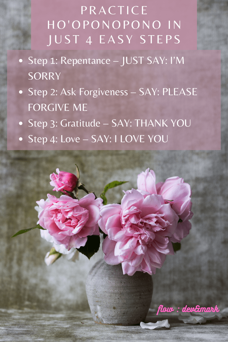 4 Simple Steps To Practice Ho'oponopono