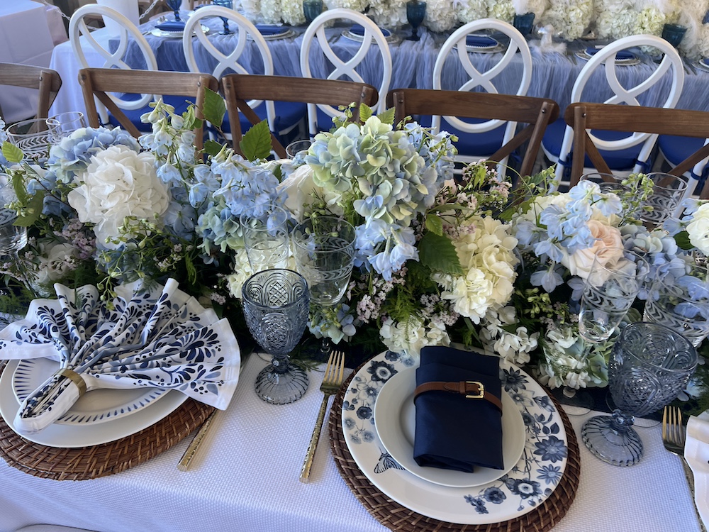 Blue hydrangea