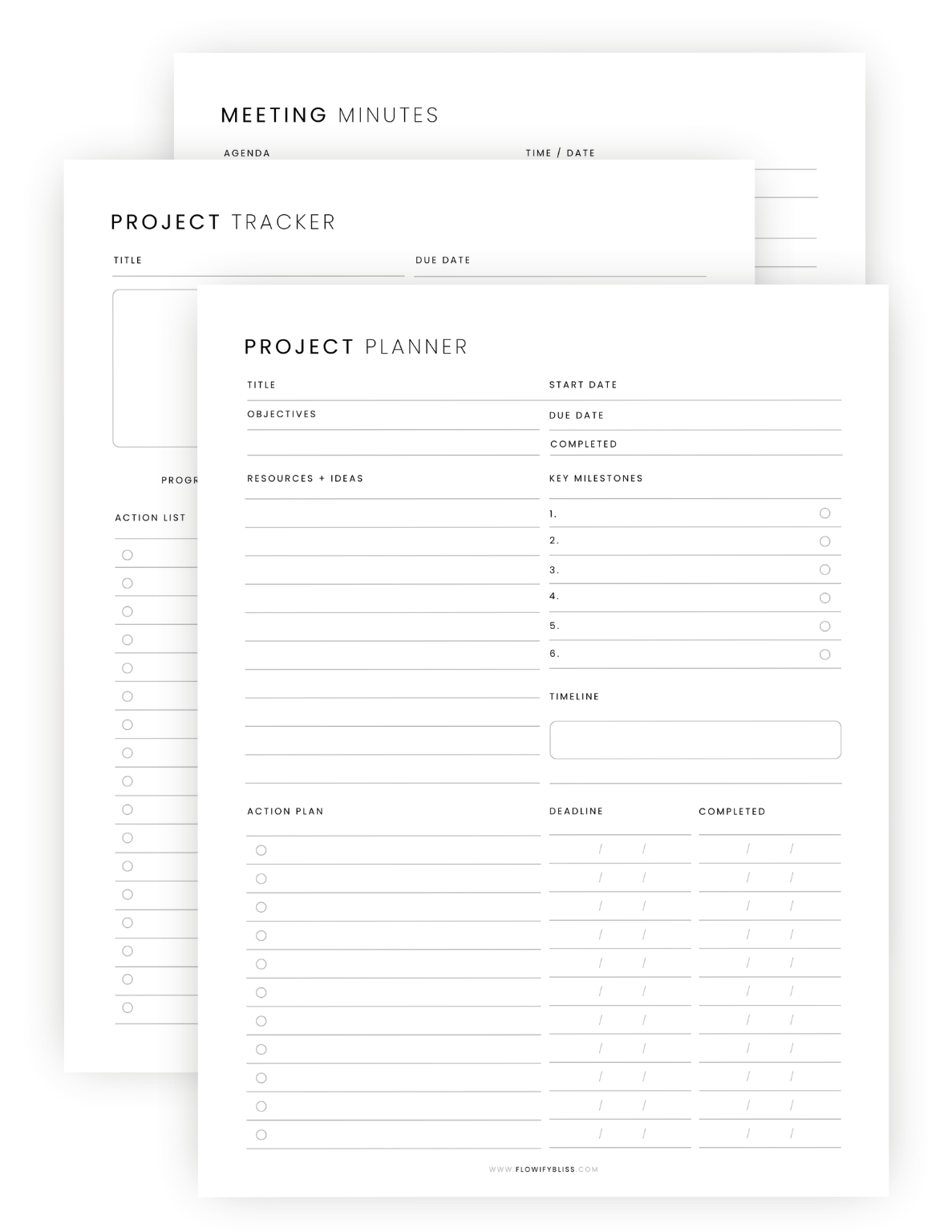Printable Project Planner