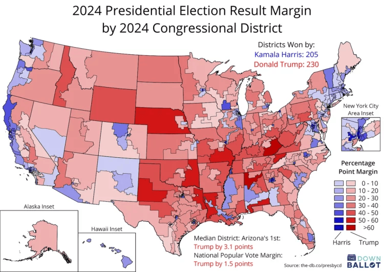 Complete 2024 Election Data For Districts Flowingdata District Map 2024.