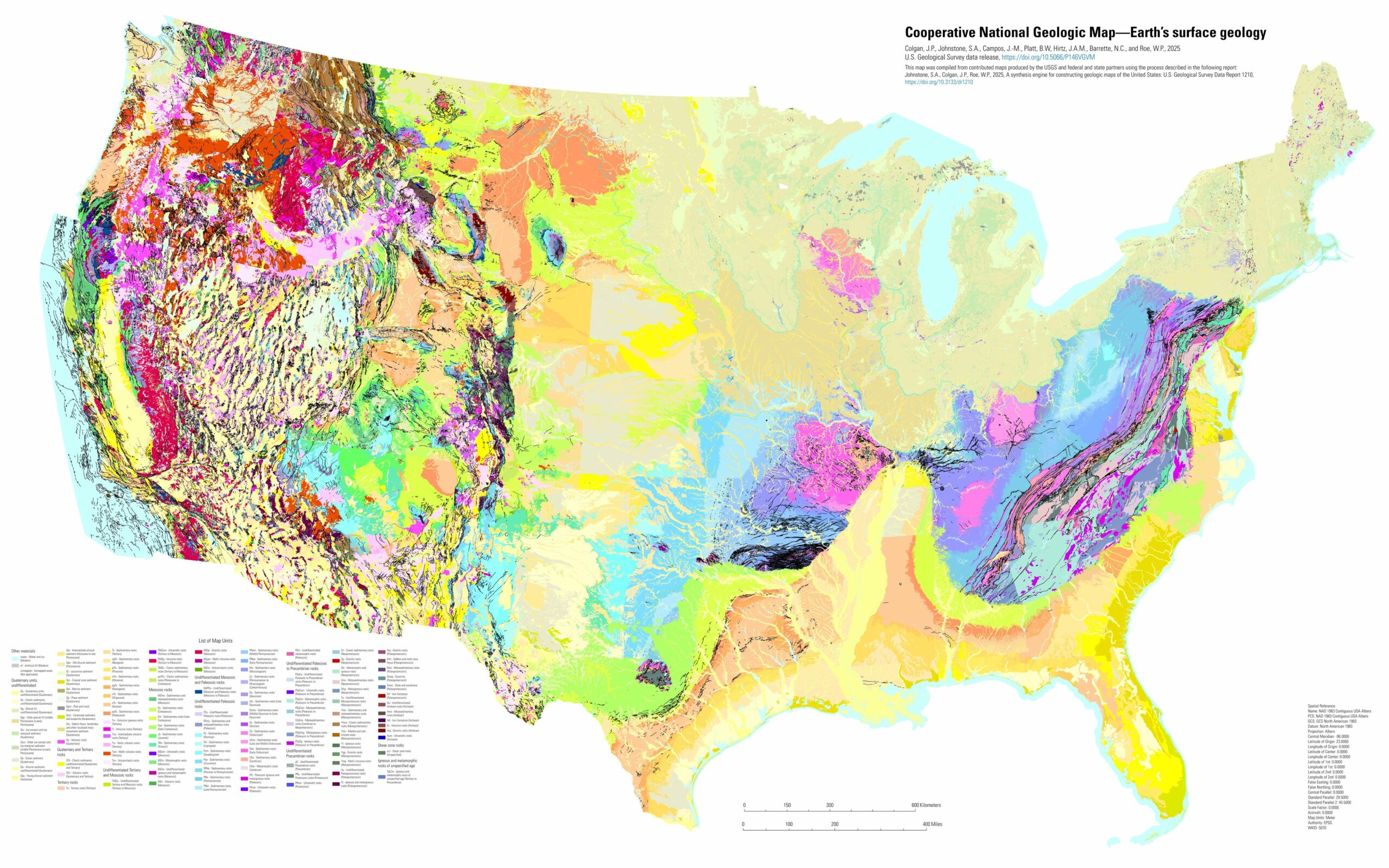 Geologic Map Of The United States Surface FlowingData USGS 1210 1 Scaled 