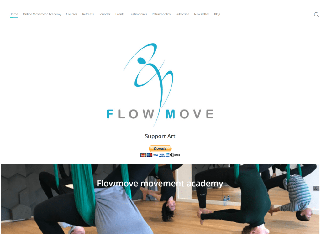 Aearial Yoga Website