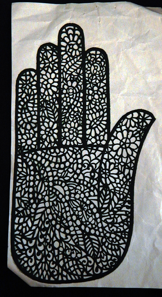 Ornamentation for special occasions-Egypt-Muslin and Hindu-Paper/wax-6 3/4"x4 1/4"