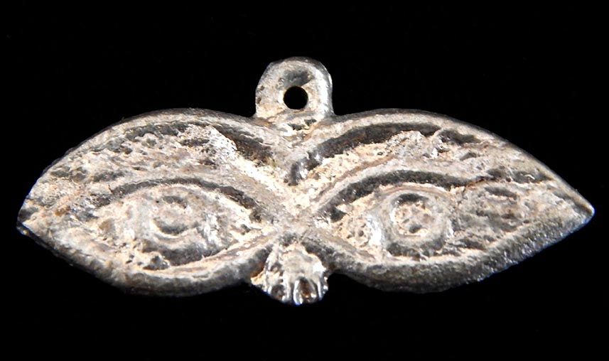 Requests eye cure/Gives thanks for eye cure-Mexico/USA-Roman Catholic/Latino-Tin-1" x 1/4"