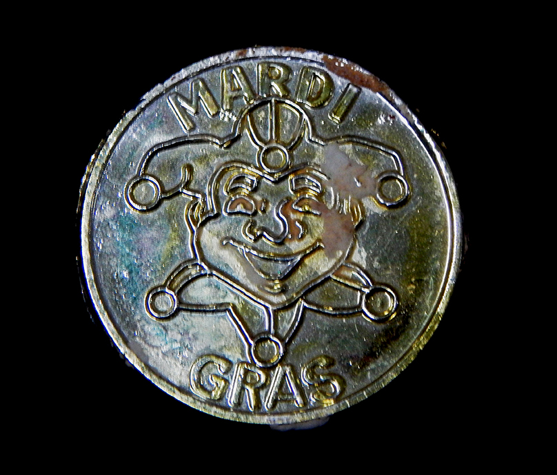 Celebrates Mardi Gras-New Orleans, Louisiana, USA-Roman Catholic roots-Plastic-1 1/2"