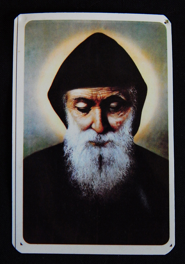 Blessings and protection-Mexico/Lebanon-Roman Catholic-Laminated card-3 1/2" x 2 1/2"