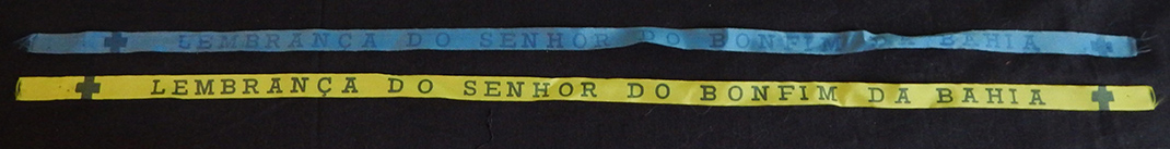 Fulfills wishes, worn on wrist until they fall off-Bahia, Brazil-Catholicism/Indigenous-Ribbon-19 1/2" long