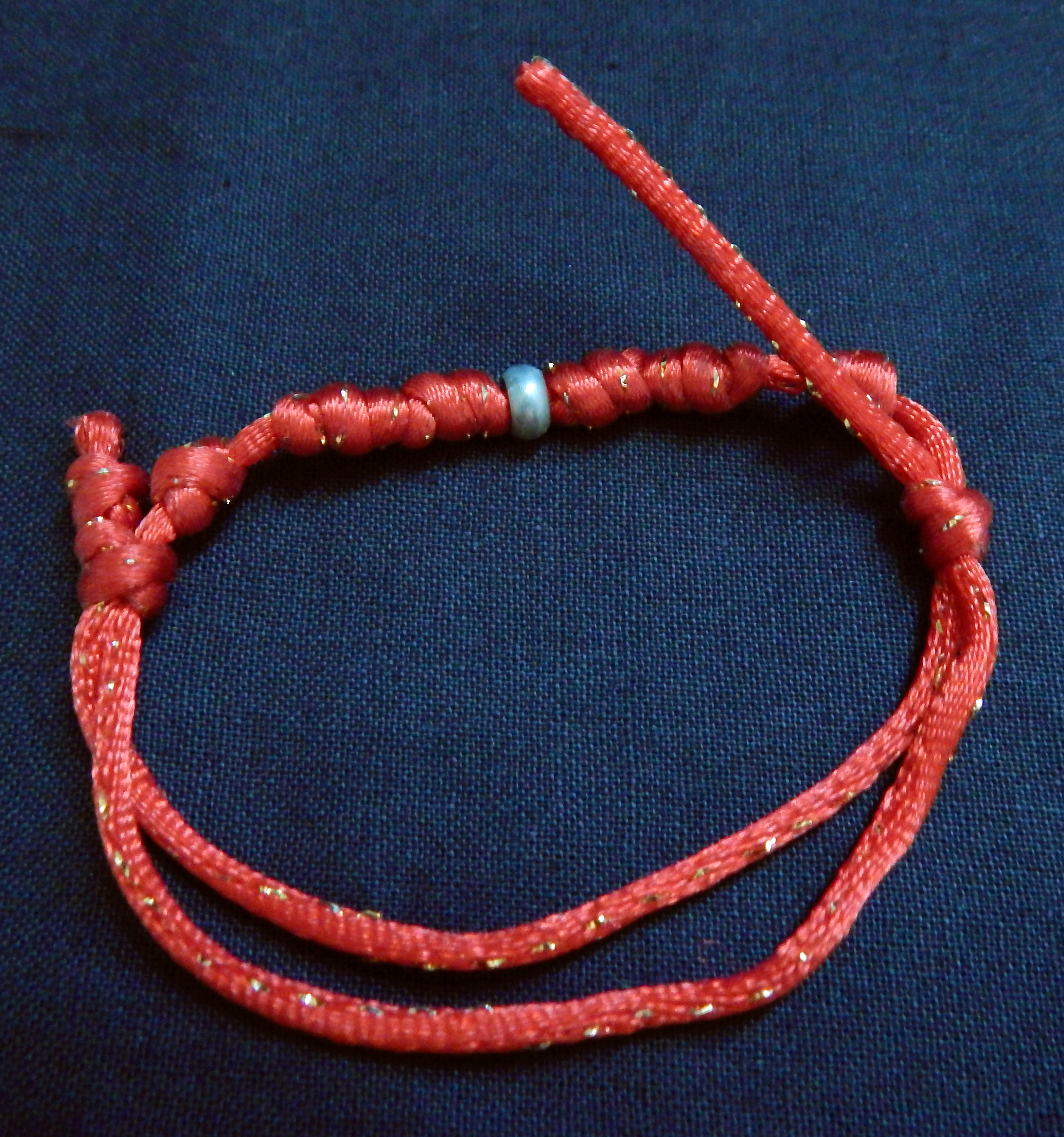 Good luck/Protection-Taiwan-Taiwanese-Knotted red string-3" long