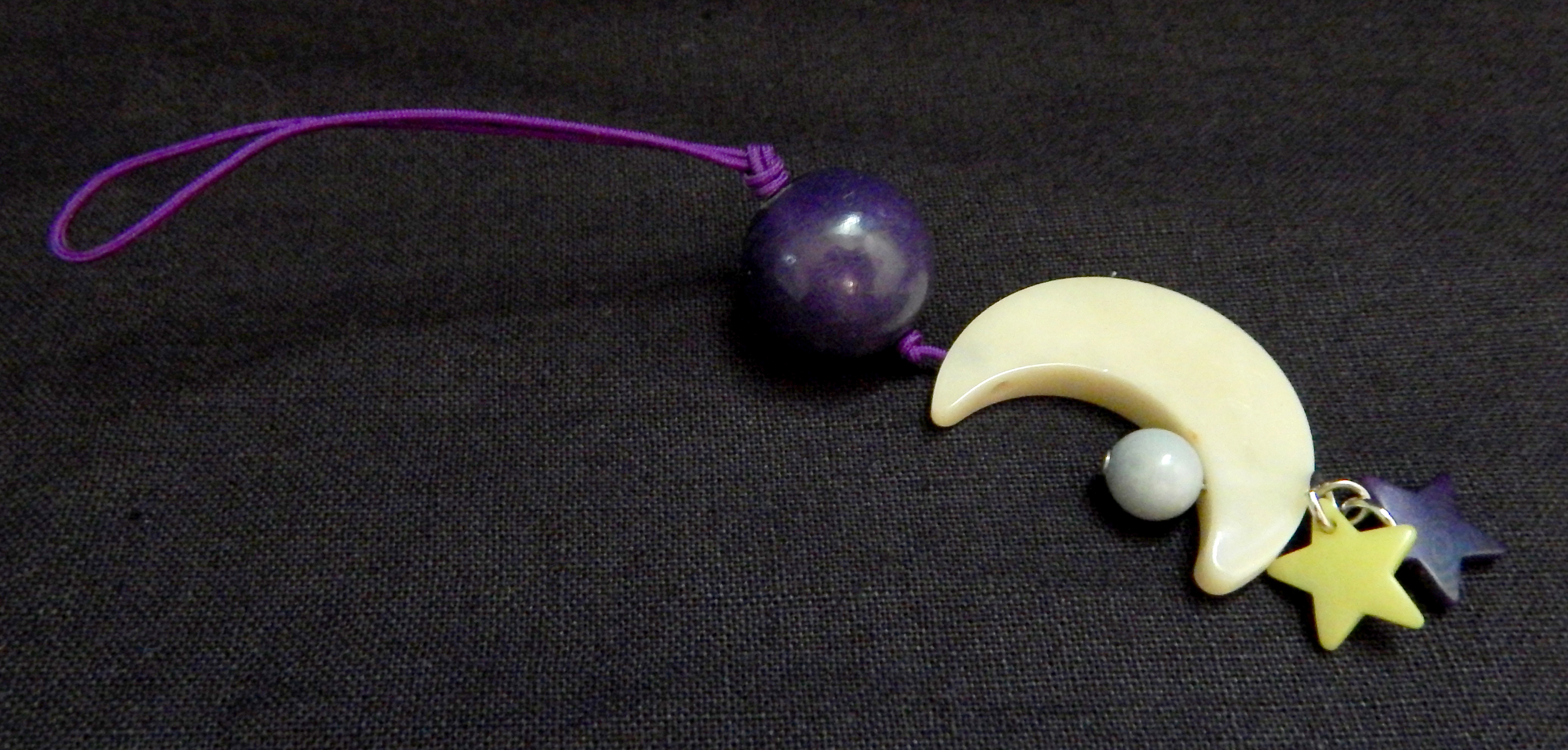 Moon and star ornament