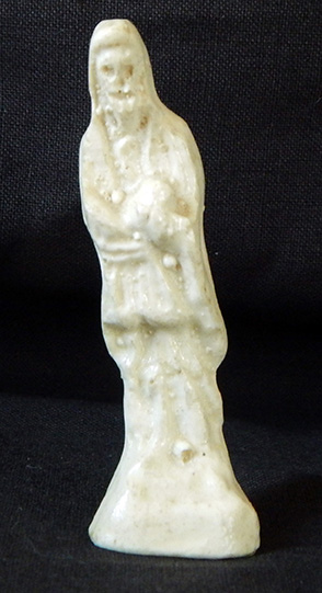 Statuette of a skeleton-faced Mary with child