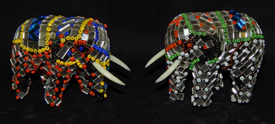 Mirrored elephants