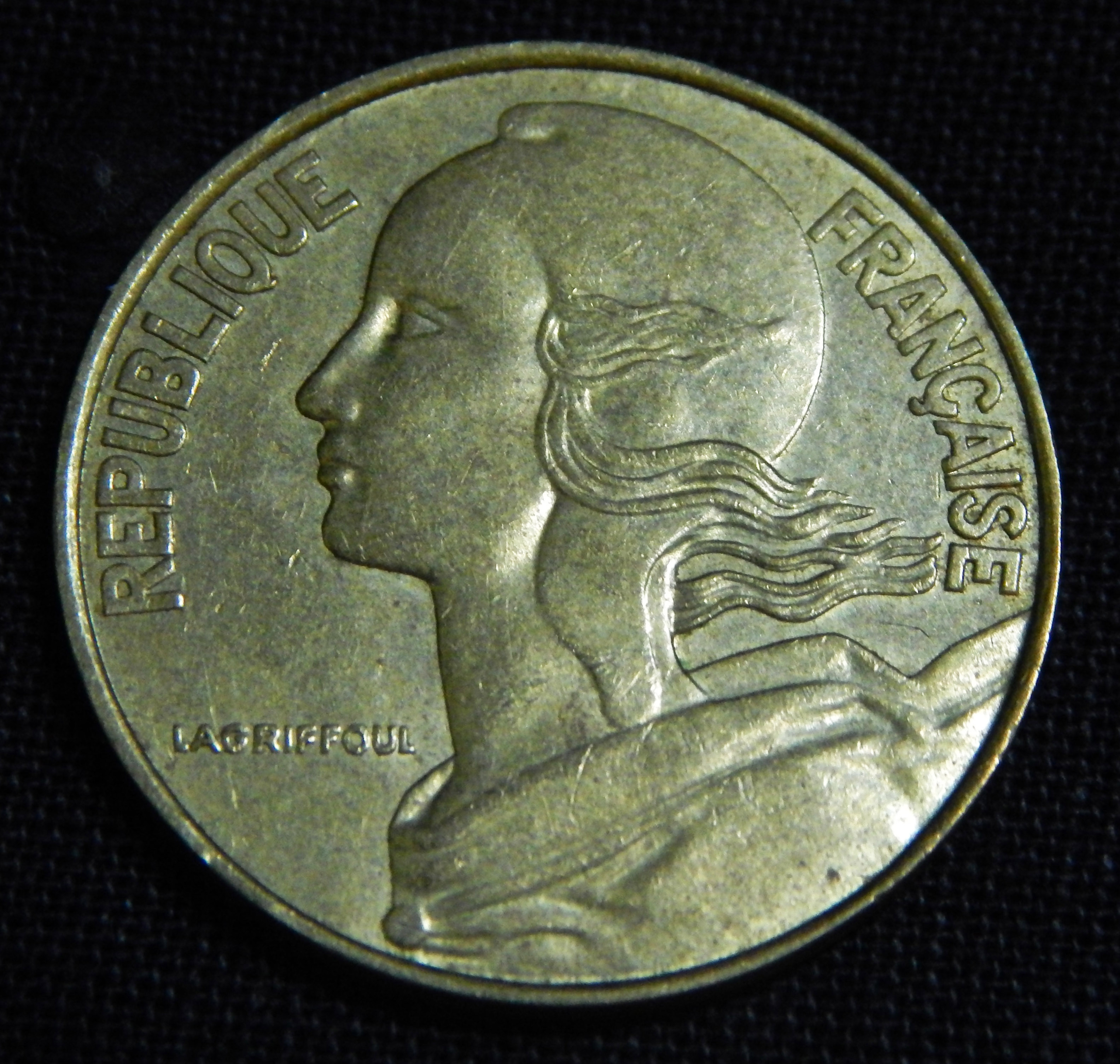 French coin (head)