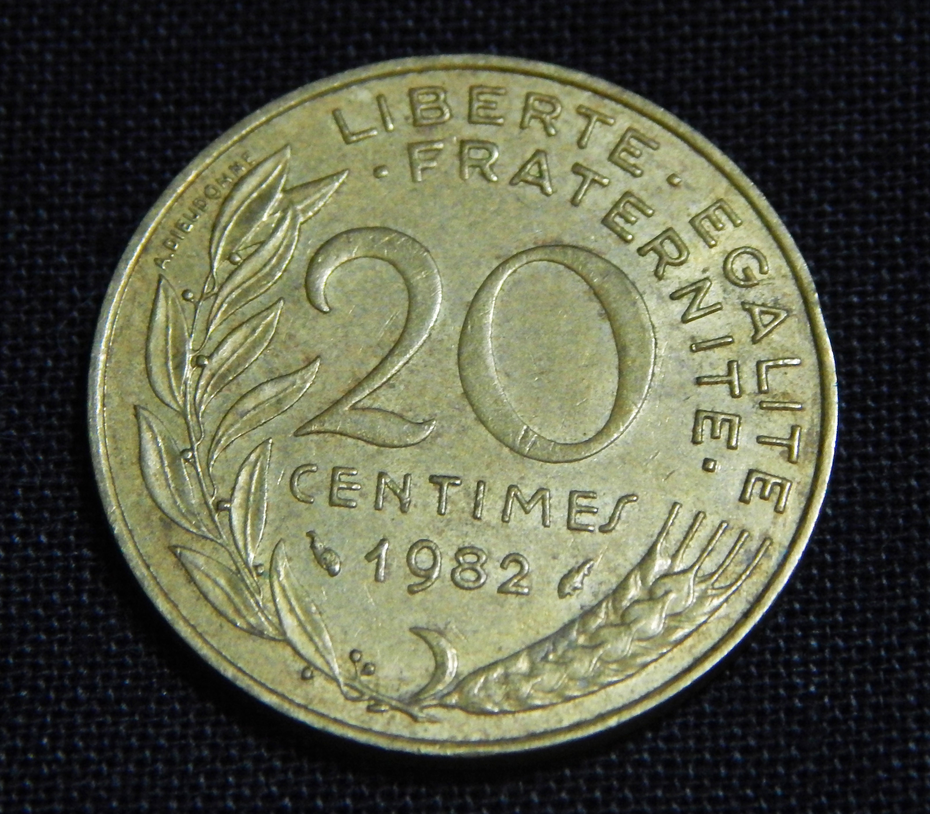 French coin (reverse side)