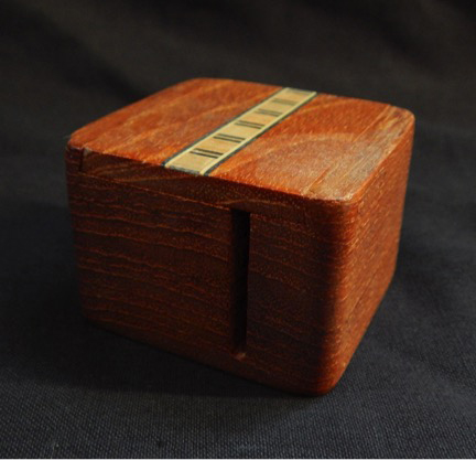 Handmade wooden inlaid small box