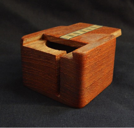 Handmade wooden inlaid small box