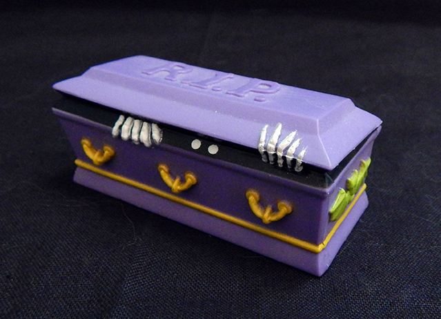 Vampire coffin with creature exiting