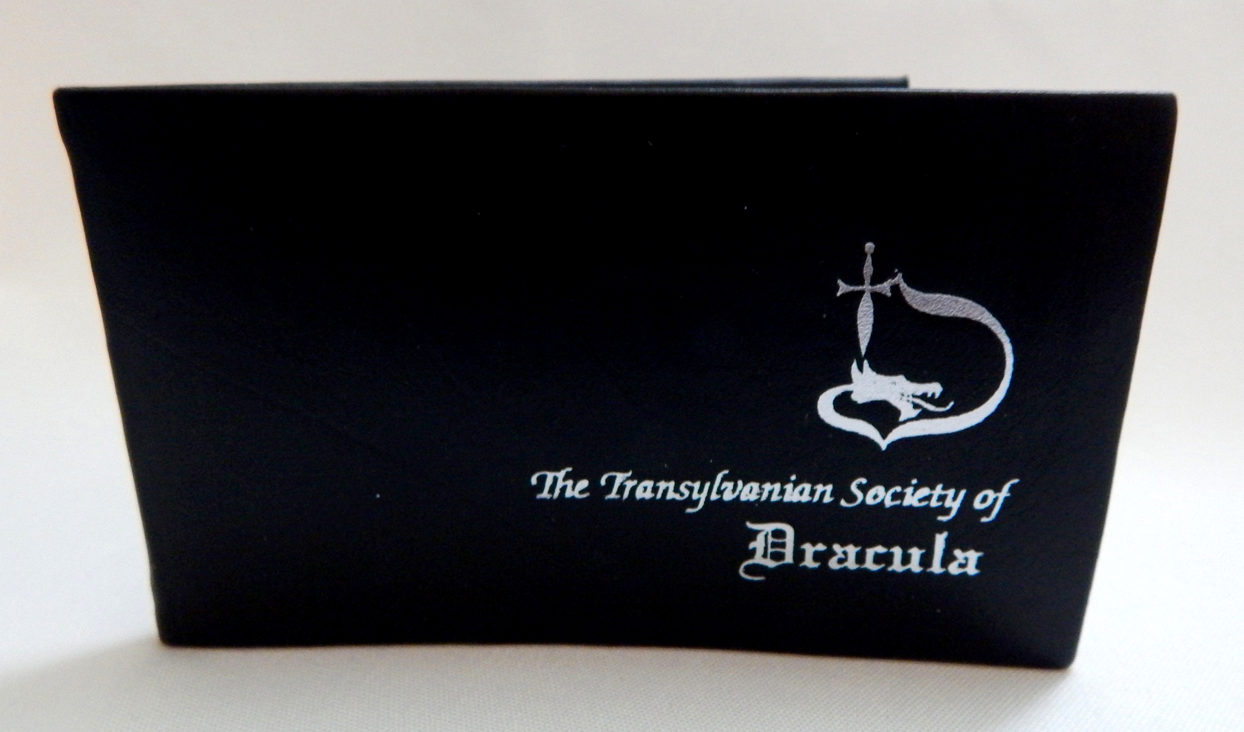 Membership card Canadian branch of The Transylvanian Society of Dracula (exterior)