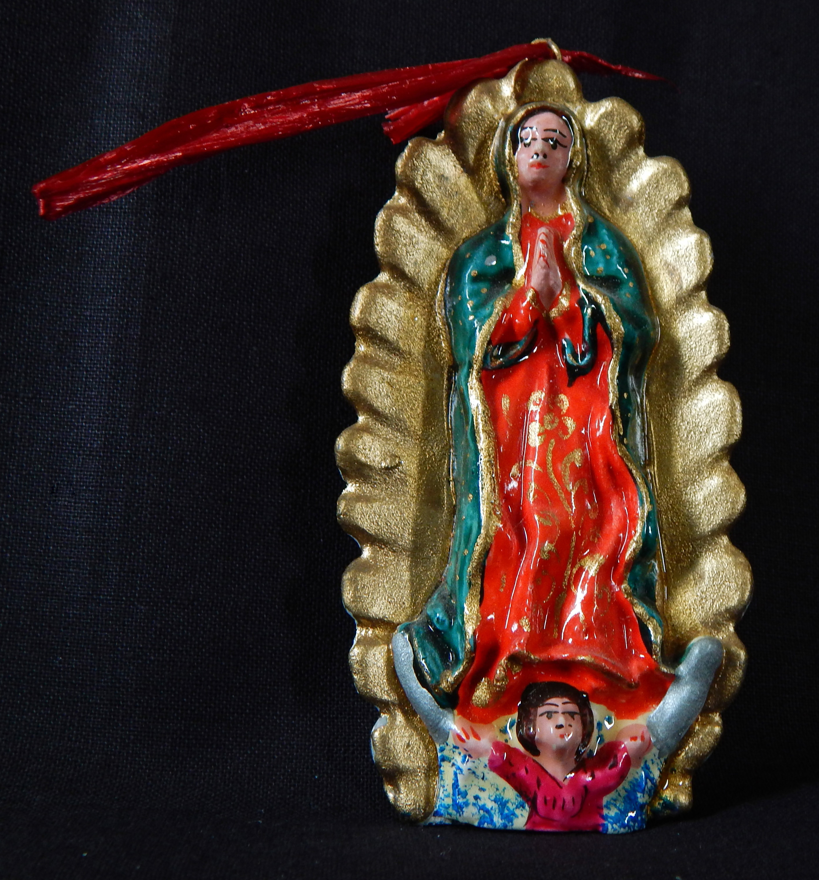 Inspires and blesses owners-Mexico/wherever Mexicans reside-Latino-Ceramic-3 1/2" x 2"