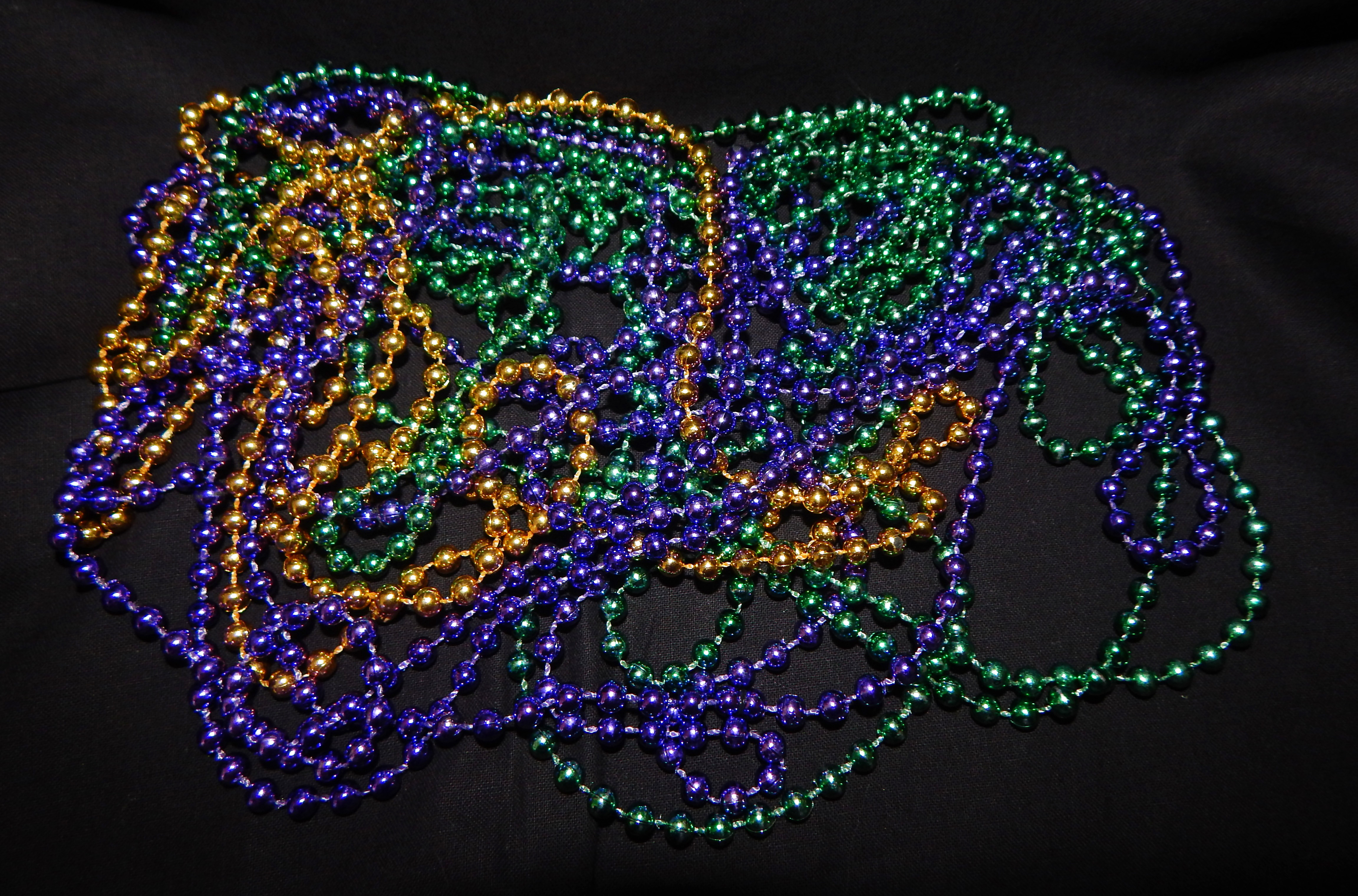 Mardi Gras necklaces
