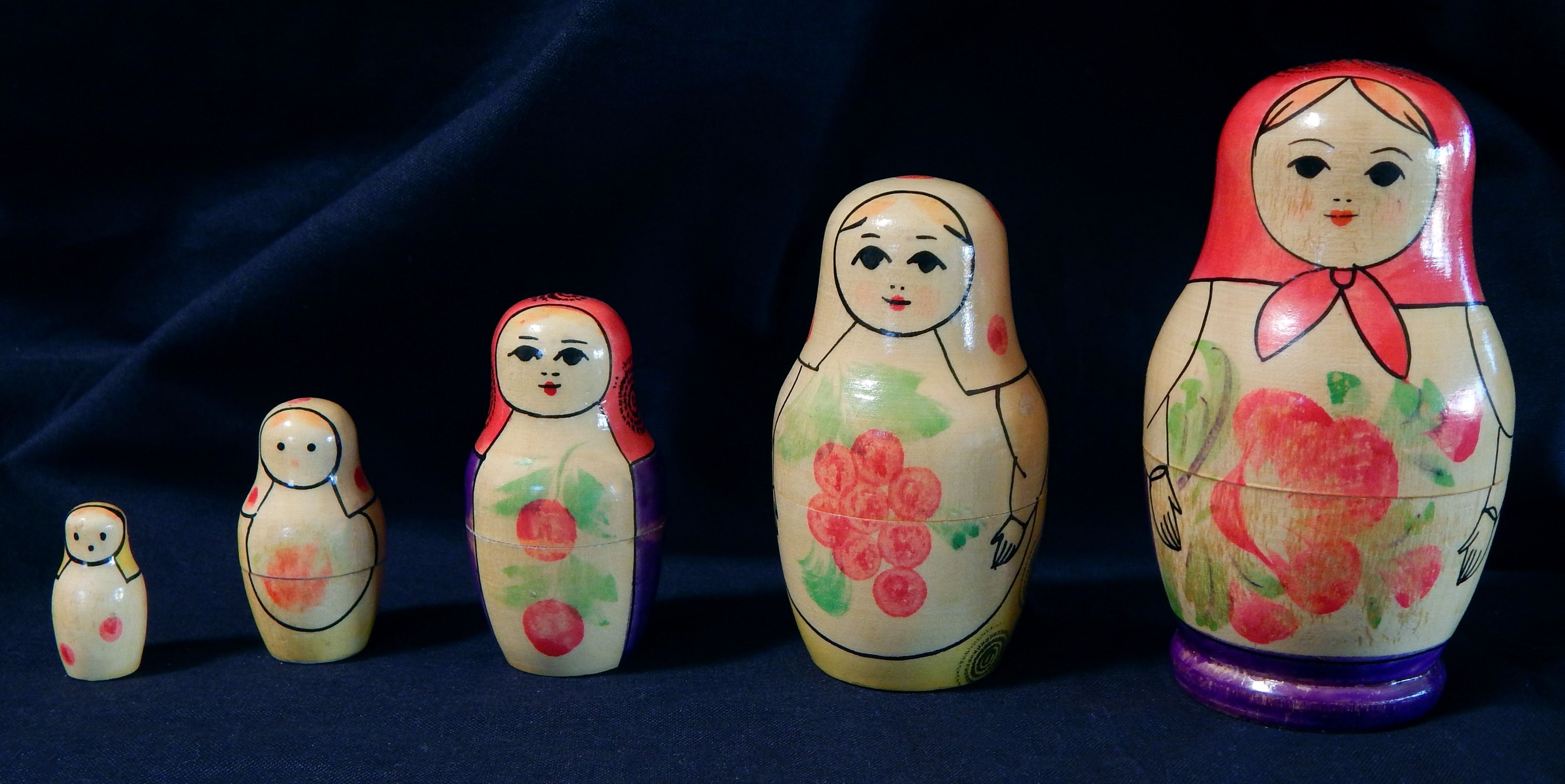 Matryoshka-Russian Nesting Dolls (Peasant Women) The first matryoshka was created in 1892.