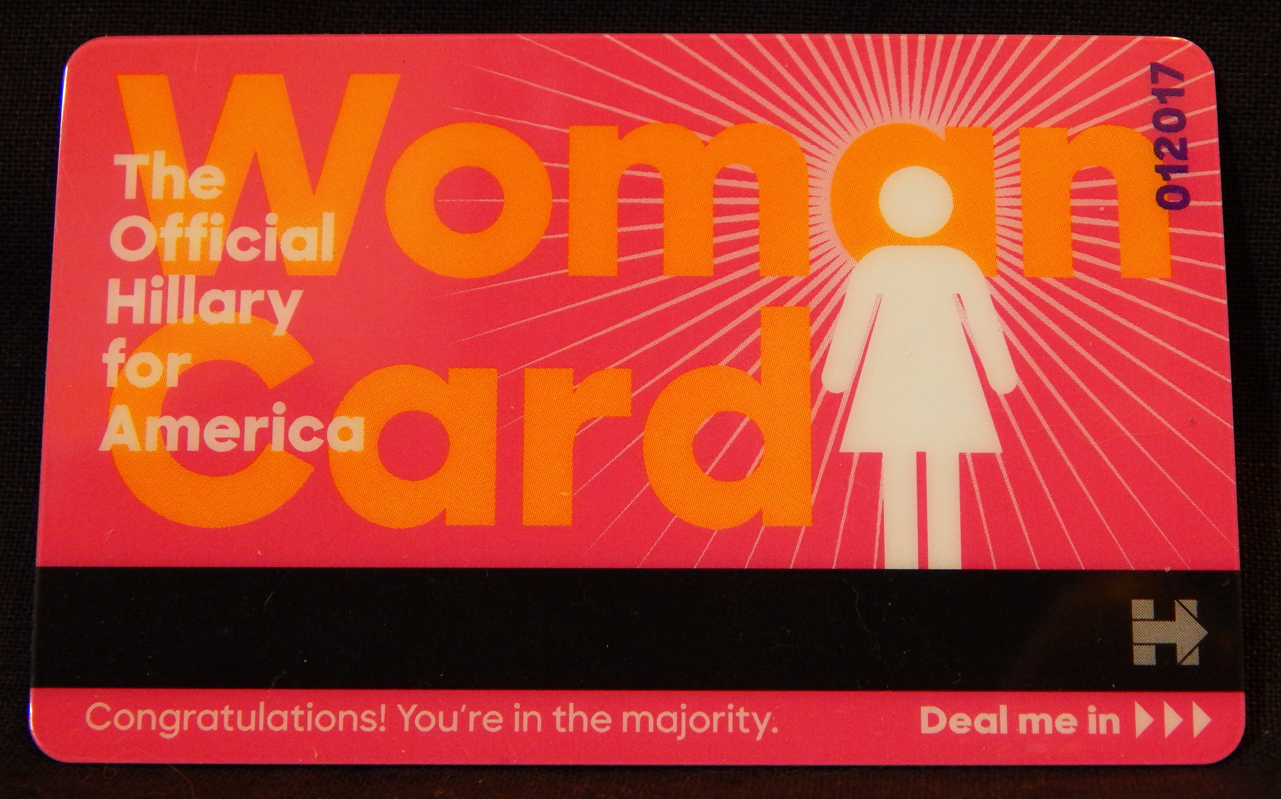 Woman's Identification Card (front)