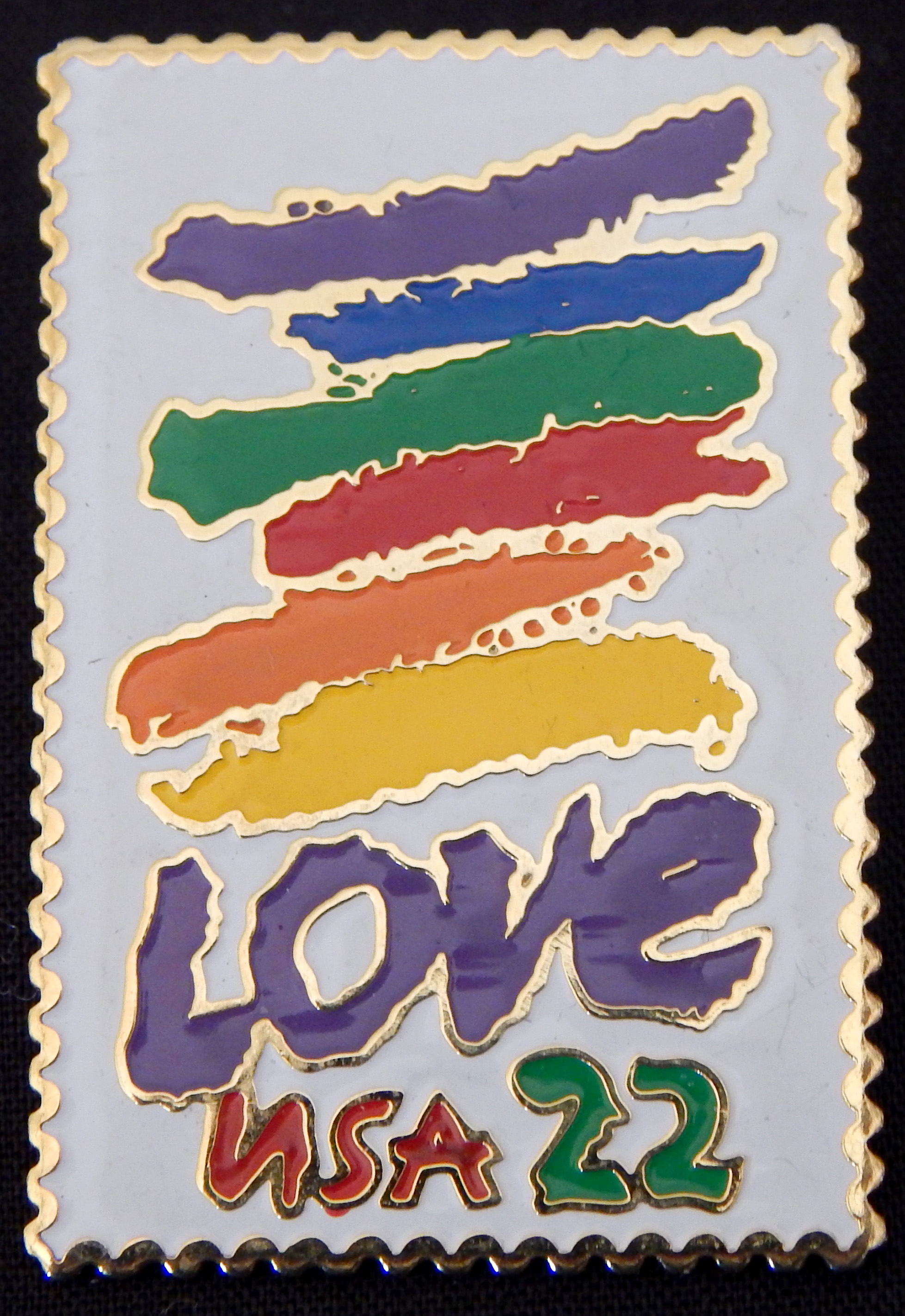 Replica of a $.22 Love Stamp