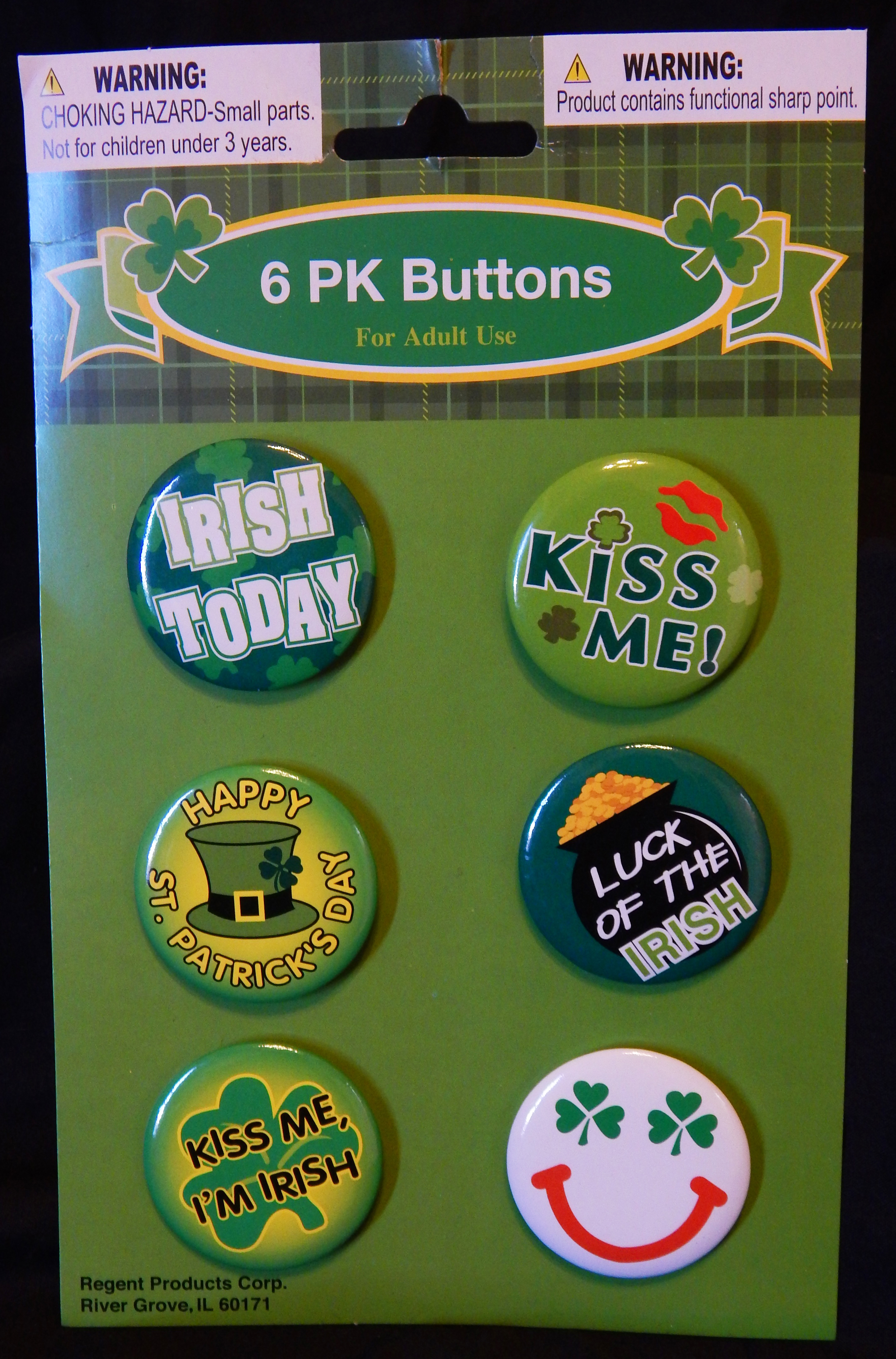 St. Patrick's Day Buttons