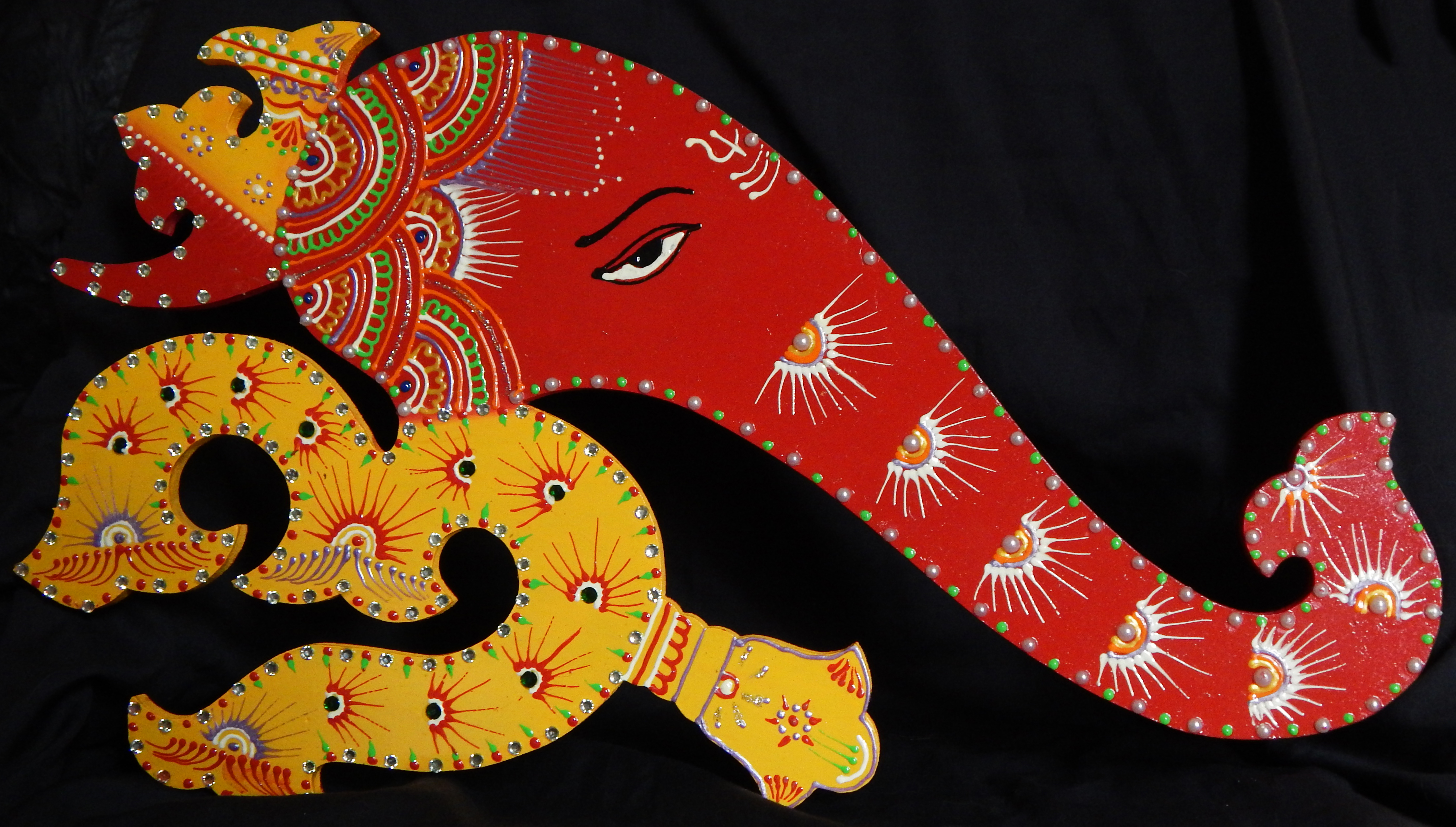 Wall hanging of Ganesha God and the OM symbols-FLK501