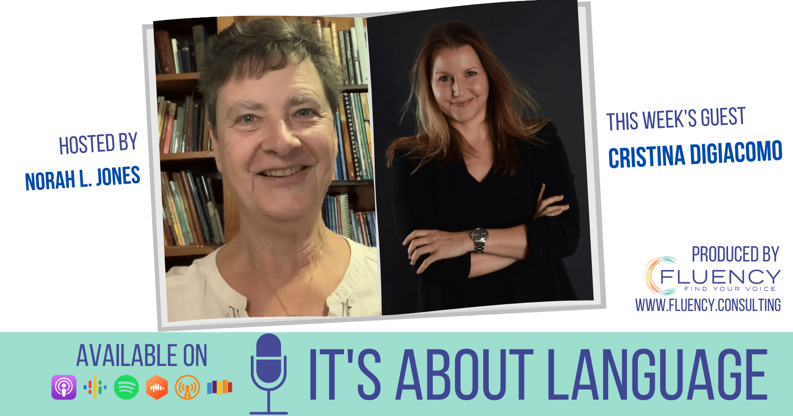 Side-by-side portraits of Norah L. Jones and guest Cristina DiGiacomo