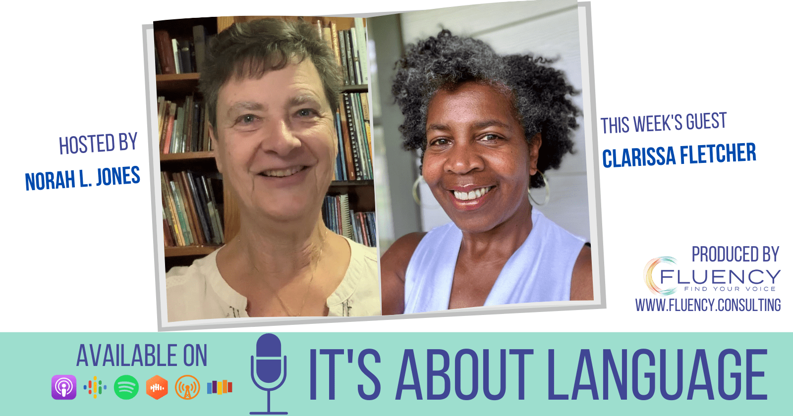 Side by side pictures of Norah Jones and guest Clarissa Adams Fletcher