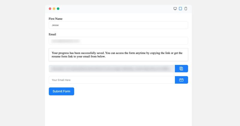 Save Progress Button In Fluent Forms Fluent Forms - Premium Ocean Background Gallery - Desktop