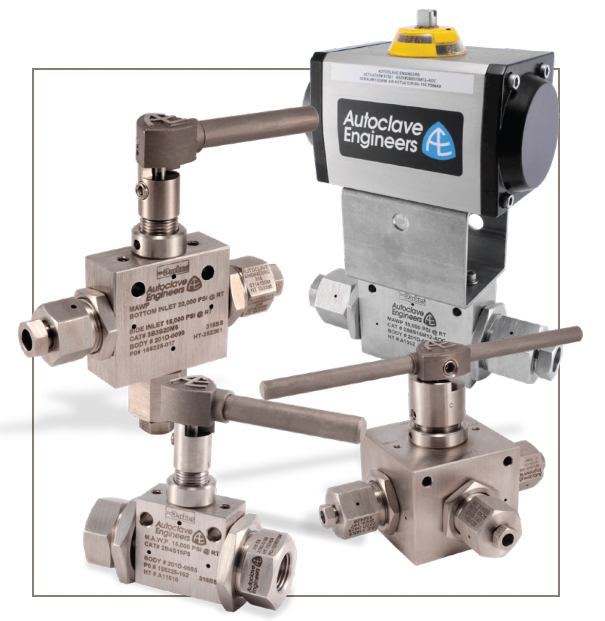 Parker Autoclave ball valves collage