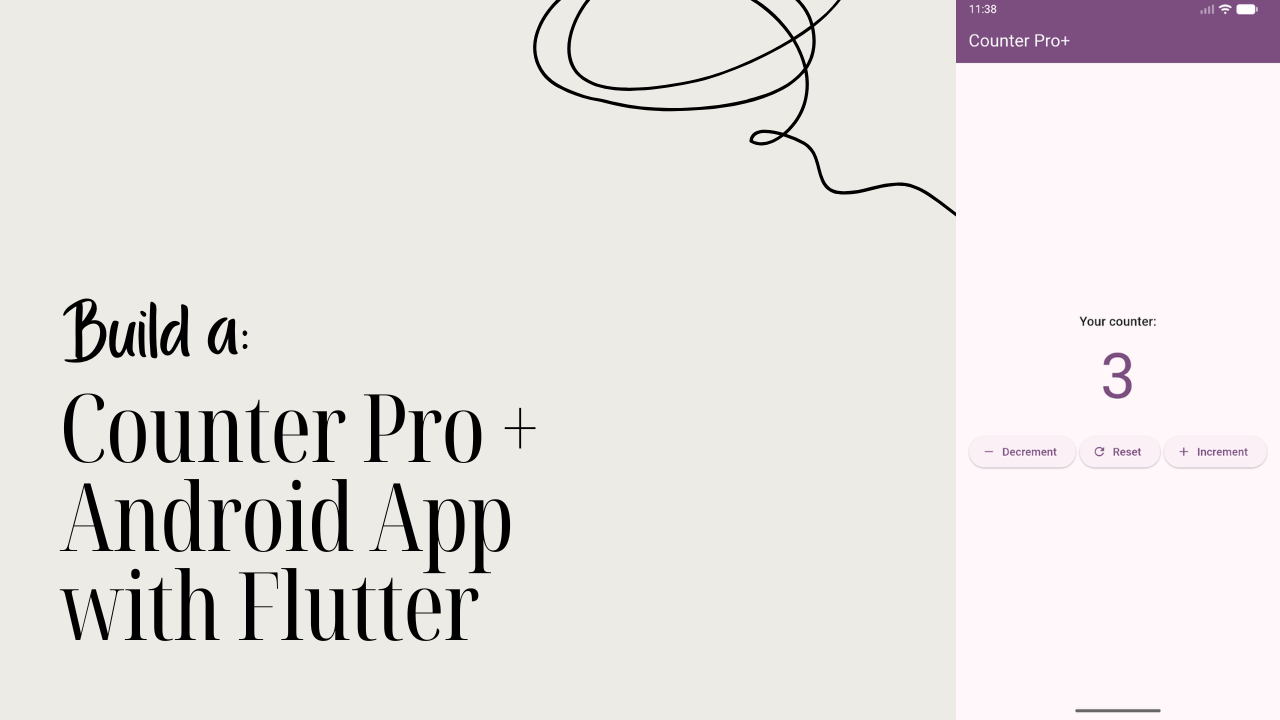 Build a Counter Pro Plus Android App with Flutter