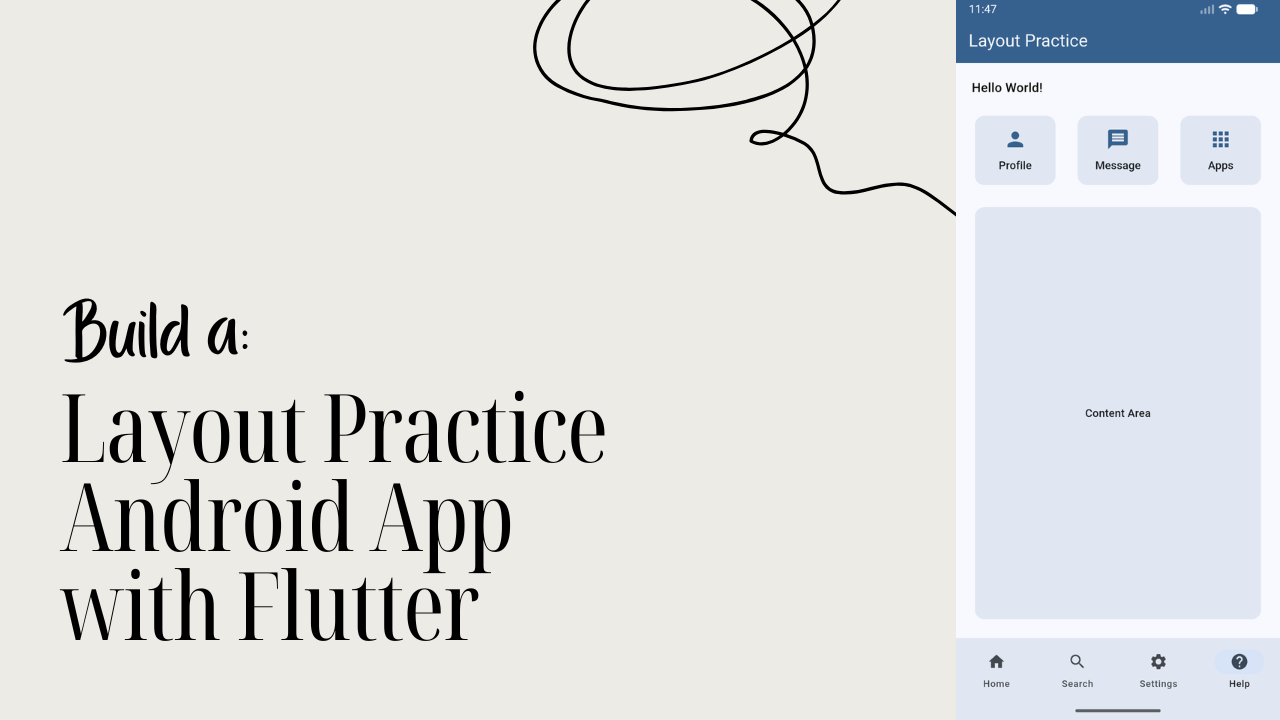 Build a Layout Practice Android App with Flutter