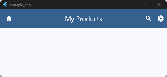 appBar Visual Example