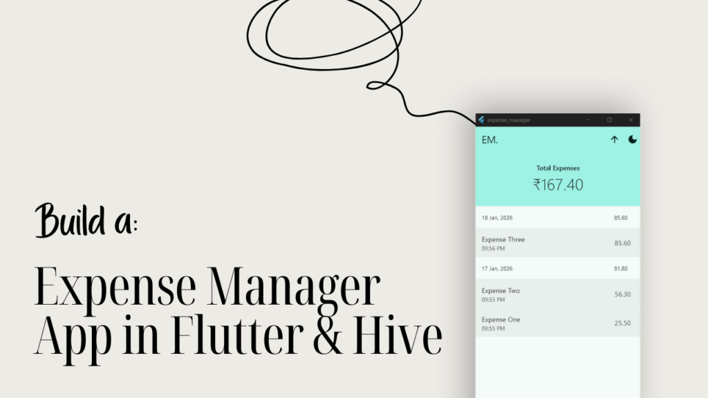 Build a Expense Manager Android App in Flutter