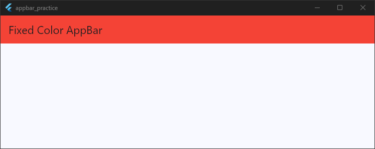 Why Your AppBar Color Isn't Changing