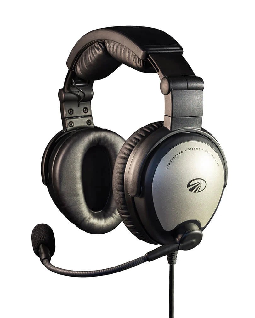 Lightspeed Aviation Sierra ANR Aviation Headset - Premium ANR Pilot Headset - Maximum Noise Canceling & Bluetooth Technology for Exceptional Communication