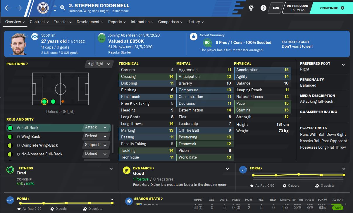 Kilmarnock Football Manager 2020 Join Facebook to connect with Stephen Odonnell and others you may know.