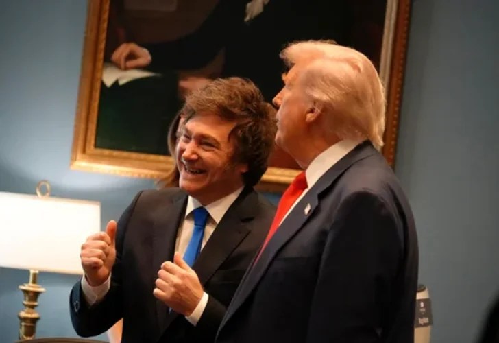 Javier Milei y Donald Trump