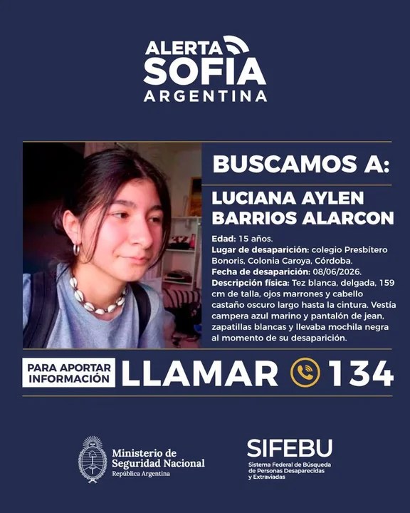 Alerta Sofía por Luciana Aylén Barrios Alarcón