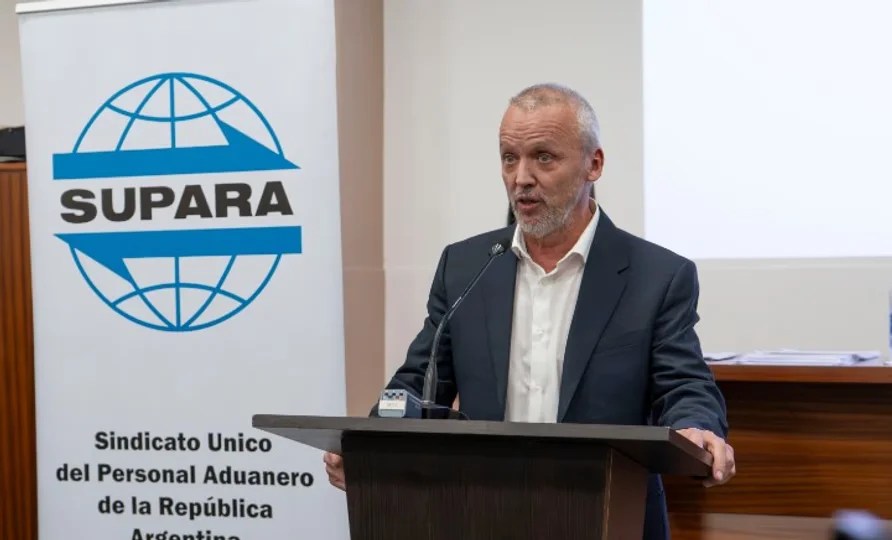 El titular del SUPARA, Daniel Mallotti, criticó al Gobierno por “políticas de ajuste y desregulación”. Foto: Agencia NA (SUPARA).